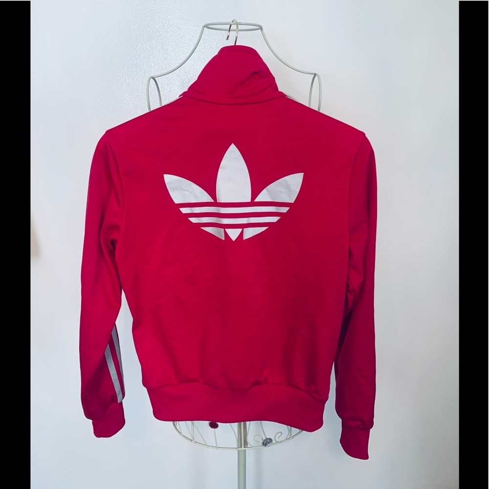 Adidas 3 Stripe track Suit in pink